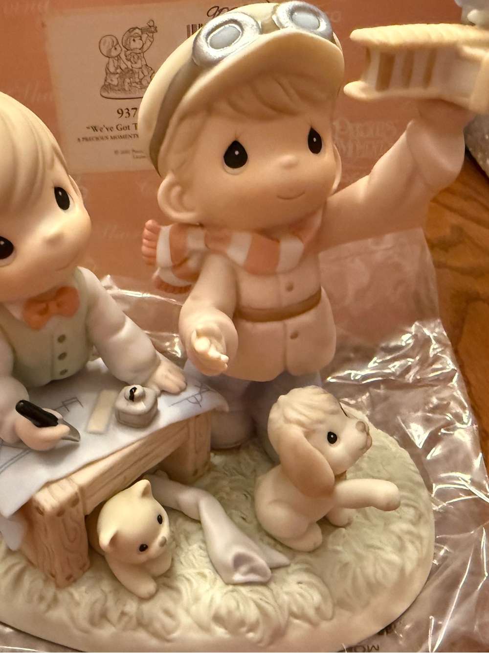 Precious Moments Figurine in Cream, Pink and Tan 937282